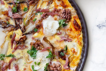 Quiche met Gandaham en witloof